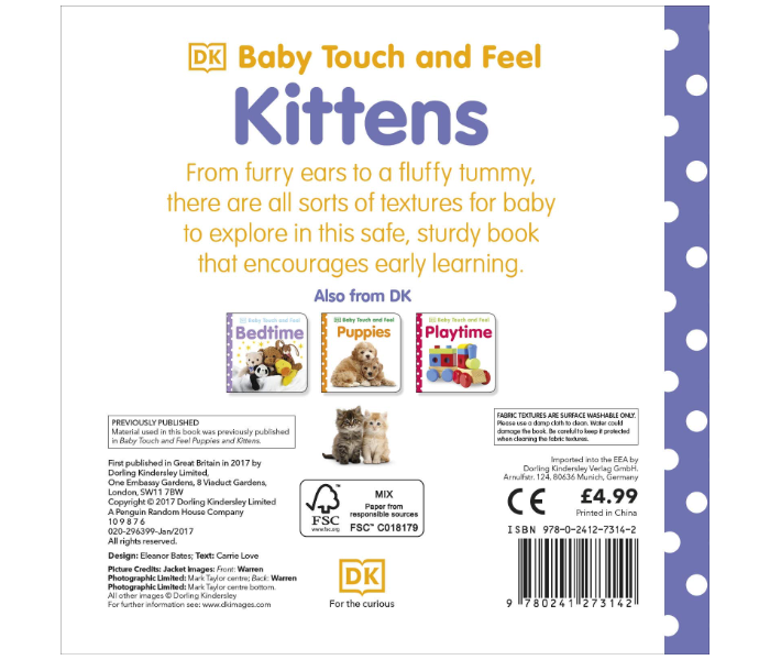 Dk Baby Touch And Feel Kittens Books for Kids - Zoom Image 2