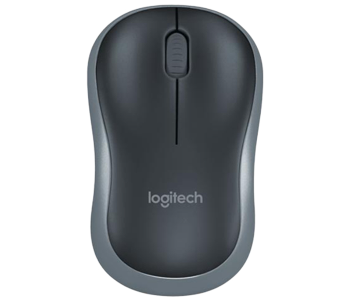 Logitech M185 Wireless Comfort Mouse - Black and Grey - Zoom Image