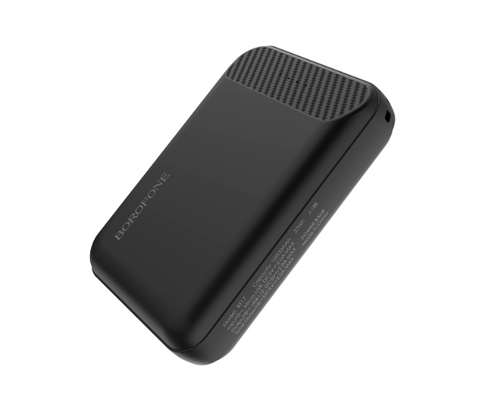 BOROFONE BT17 10000Mah Ray Power Mini Power Bank - Black - Zoom Image 2