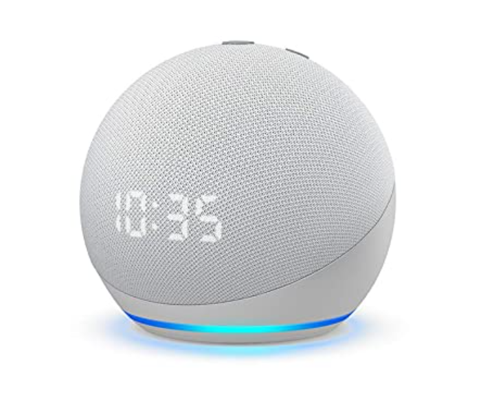 Echo Dot 4Th Generation With 4 Microphones - White - Zoom Image 1