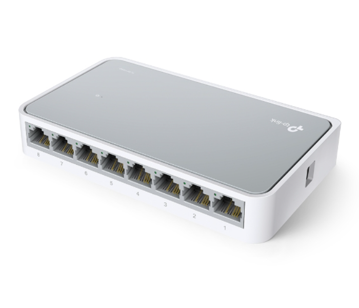 TP-Link TL-SF1008D 8-Port 10/100Mbps Desktop Network Switch - White - Zoom Image 3