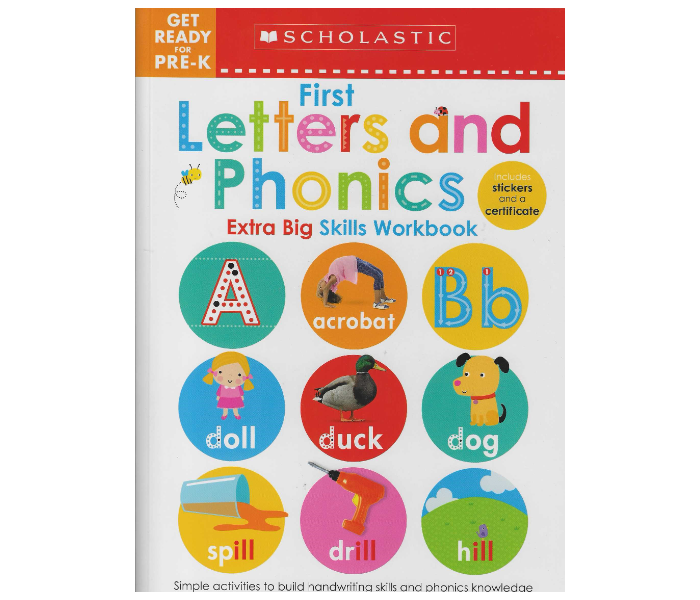 Scholastic First Letters And Phonics Extra Big Skills Work Book for Kids - Zoom Image 1