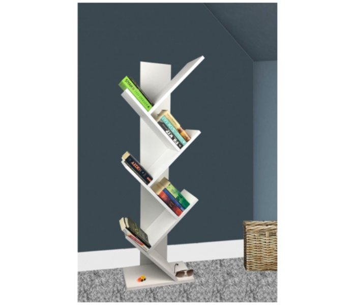 Melada Furniture Cross Decorative Bookshelf - White - Zoom Image 4