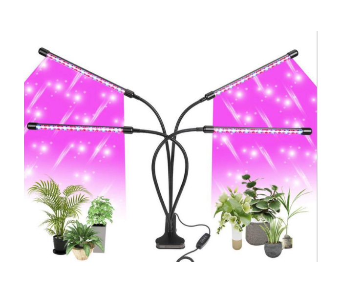 48W LED Table Grow Light- 4 Head With Chip - Black - Zoom Image