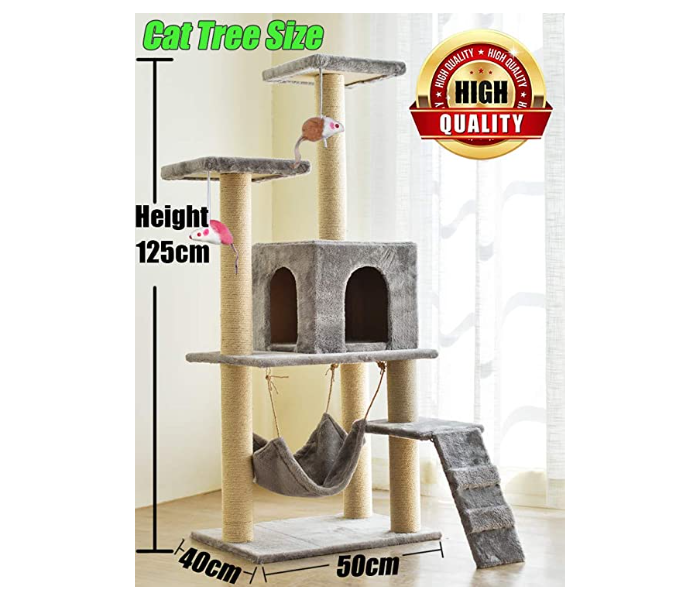 Easy to Assemble Tree House for Cats - Beige - Zoom Image 4