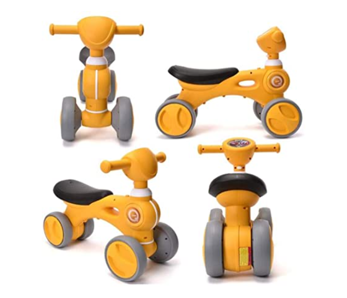 Toddler Walker Bike Toy with Music and Light - Yellow - Zoom Image 5