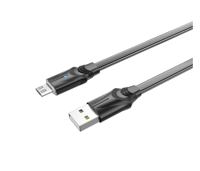 BOROFONE BU12 Synergy Charging Data Cable For Micro - Black - Zoom Image 3