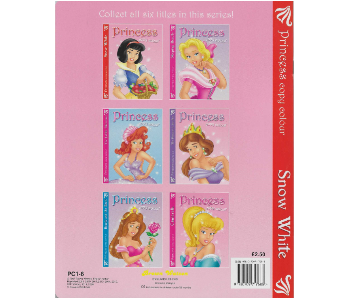 Brown Watson Princess Copy Colour Snow White Book for Kids - Zoom Image 2