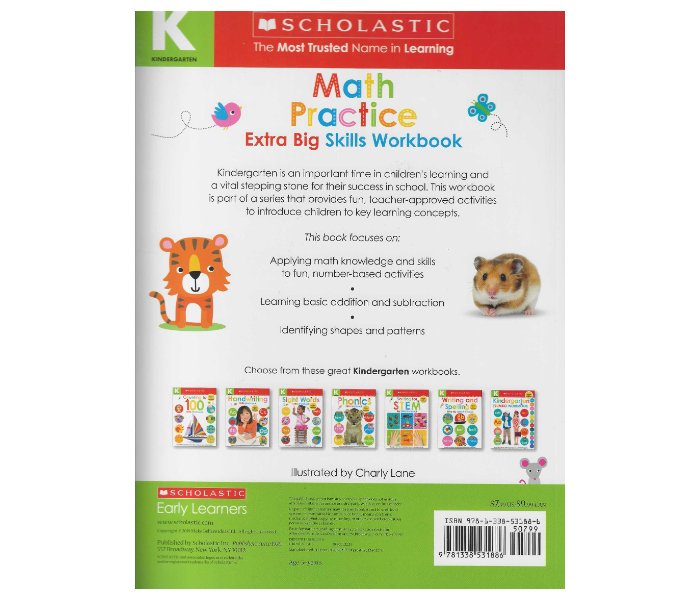 Scholastic Kindergarten Math Practice Extra Big Skills Work Book for Kids - Zoom Image 2