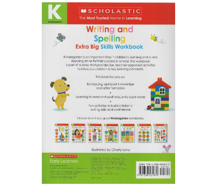 Scholastic Kindergarten Writing And Spelling Extra Big Skil Book for Kids - Zoom Image 2