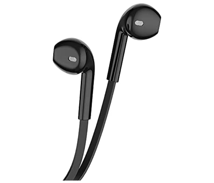 BOROFONE BM23 Bright Sound Universal Earphones With Mic 3.5 Aux - Black - Zoom Image 2