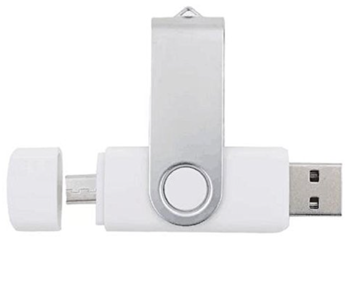 IPOS 32GB USB Flash Drive - White and Silver - Zoom Image 2