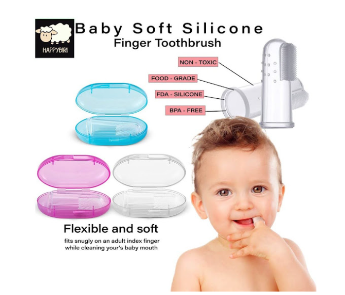 GTC 22000677 2 Pcs Baby Finger Toothbrush - Zoom Image 3