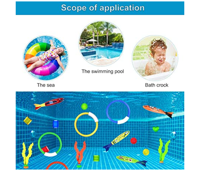 Set of 19 Pieces Underwater Diving Pool Toys Kit for Kids - Zoom Image 3