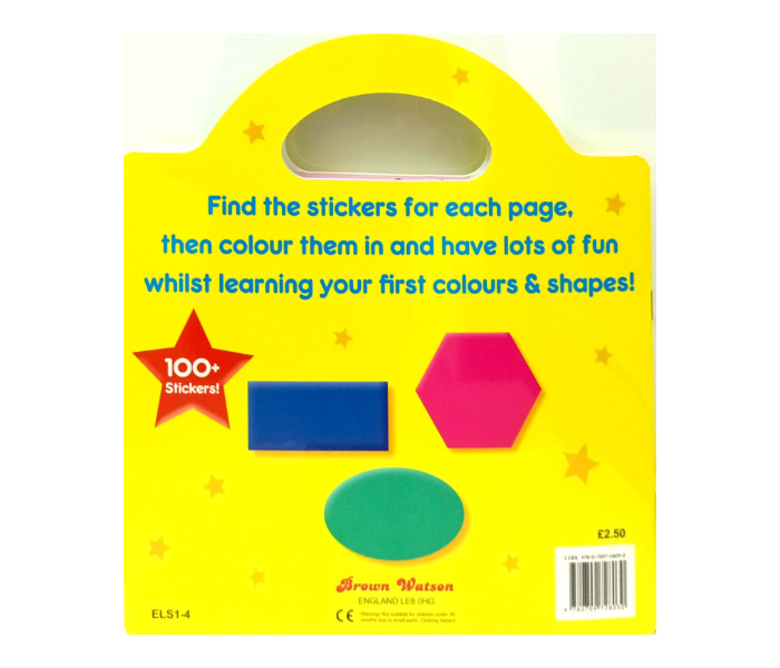 Brown Watson Early Learning Sticker Activity Colours And Shapes Book for Kids - Zoom Image 2