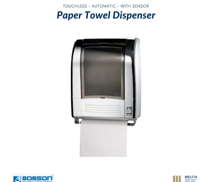 Bobson ERX-32 Touchless Paper Towel Dispenser with Sensor - Silver - Zoom Image 2