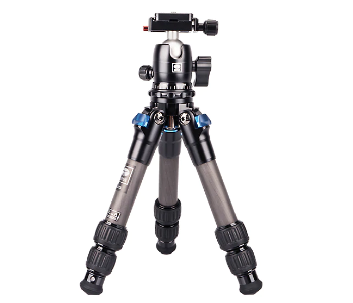 Sirui AM-223 ProfiLegs Carbon Fiber Travel Compact Lightweight Tripod with B-00K Ball Head - Black - Zoom Image 2