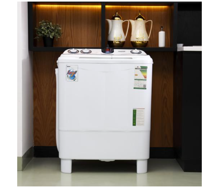 Geepas GSWM6468 Highly Efficient Semi-Automatic Washing Machine - White - Zoom Image 4