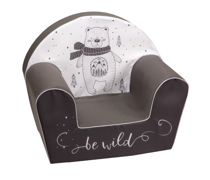 Delsit DT8-1950 Be Wild Arm Chair For Kids - Black and White - Zoom Image