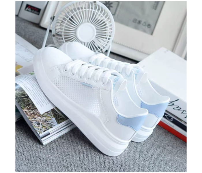 Sneakers Outdoor Casual Sports EU 39 Shoes for Women - White and Blue - Zoom Image 3