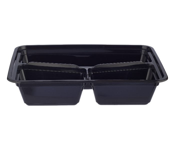 Hotpack HSMBBMC3C 5 Pieces Container Black Base with 3 Compartment Lid - Zoom Image 4