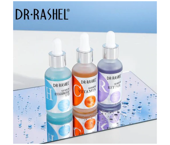 Dr Rashel DRL- 1616 Set of 3 Pack Anti-Aging Moisturizing Vitamin C Hyaluronic Acid And Retinol Facial Serum - Zoom Image 1