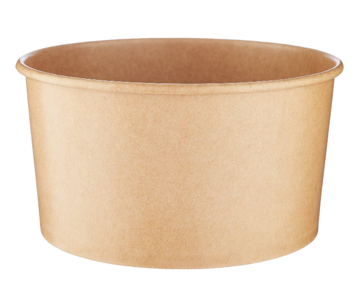 Hotpack HSMPSB37KX5 5 Pieces 37oz Kraft Paper Salad Bowl - Brown - Zoom Image 4