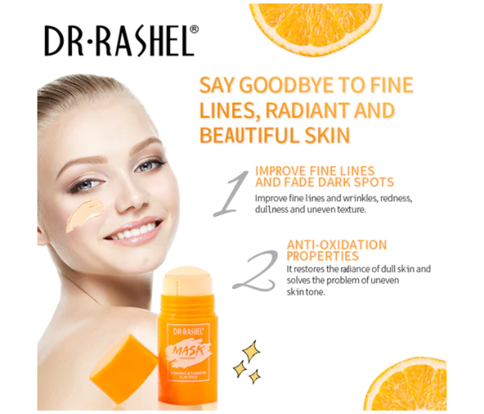 Dr Rashel DRL-1655 42g Glow Boost Vitamin C And Turmeric Clay Mask For Face - Zoom Image 4