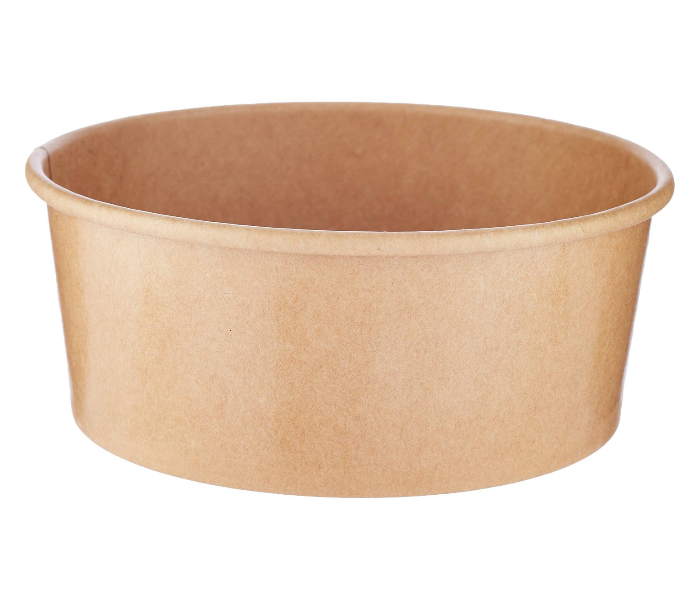 Hotpack HSMPSB26KX5 5 Pieces 26oz Kraft Paper Salad Bowl - Brown - Zoom Image 4