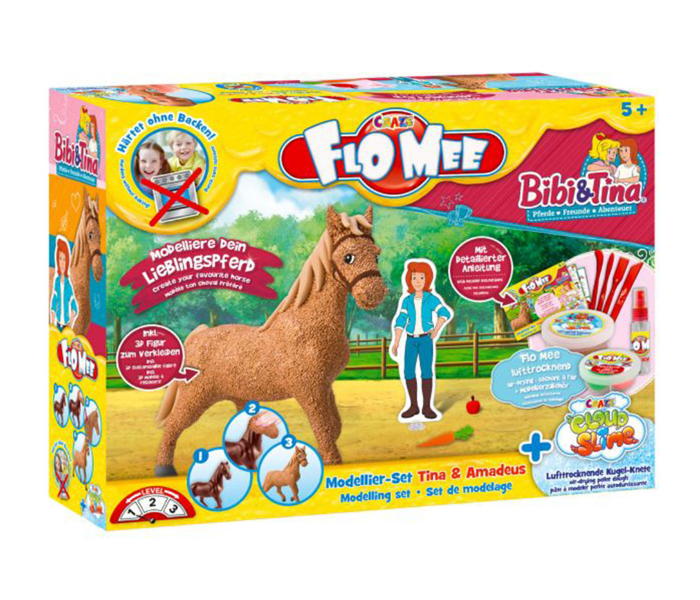 Craze 15155 Flo Mee Meets Cloud Slime Horse-Set Tina and Amadeus Toys Set For Kids - Zoom Image 1