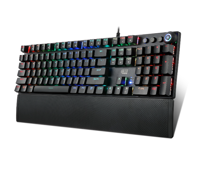 Trands TR-KB2392-V3 Multi-Colour Semi Mechanical Gaming Keyboard - Black - Zoom Image 1