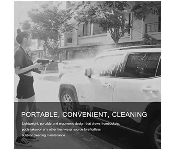 Galaxy Ocean  Cordless Portable Car Washer Electric High Pressure Cleaner Machine - Black - Zoom Image 5