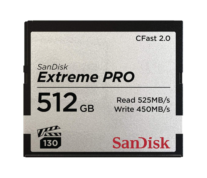 SanDisk SDCFSP-512G-G46D 512GB Extreme PRO C Fast 2.0 Flash Memory Card - Zoom Image 1