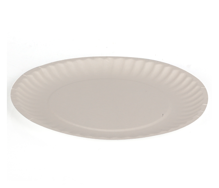 Hotpack PP7 100 Pieces 7 Inch Paper Plate - White - Zoom Image 2