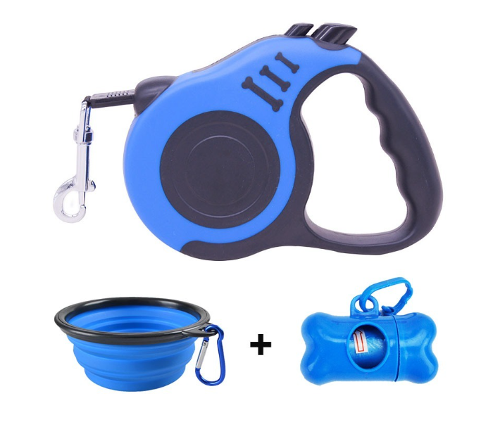 Lightweight Portative 5M Leash - Folding Bowl - Dispenser, Bag - GPS Tracker and 2 Reusable Qatar Masks - All in One Smart Combo - Zoom Image 2