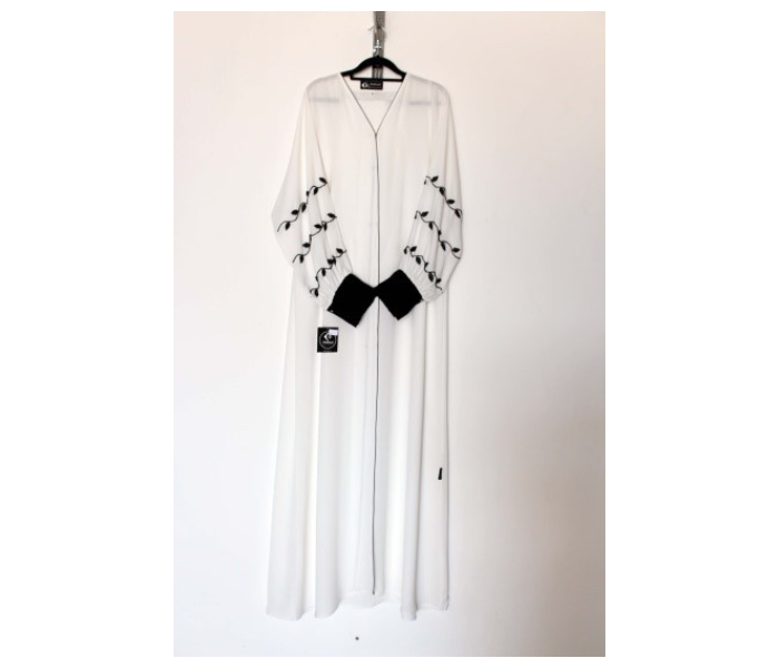 Clothinal CL00126 Stylish Abaya For Women - White - Zoom Image