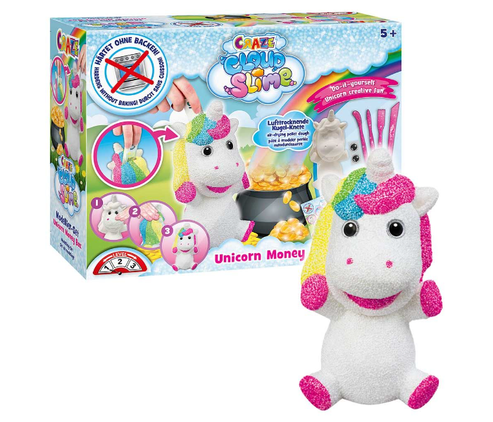 Craze 17708 Cloud Slime - Money Box Unicorn Toys Set For Kids - Zoom Image 1