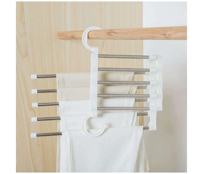 Generic 5-In-1 Stainless Steel Multi-Functional Clothes Rack Hanger-A - Zoom Image 3