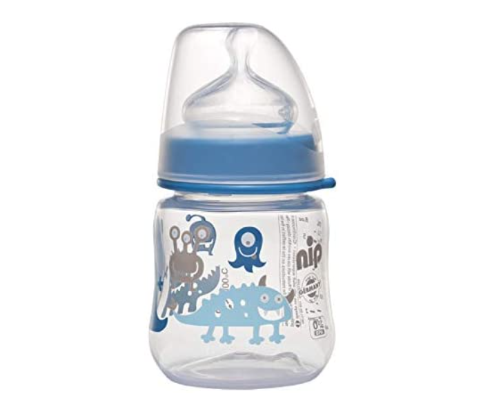 NIP 125350 150ml Wide Neck PP Bottle Round Teat For Babies - Zoom Image