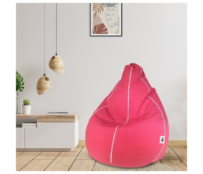 TUD 4XL Cotton Tear Drop Bean Bag - Pink - Zoom Image