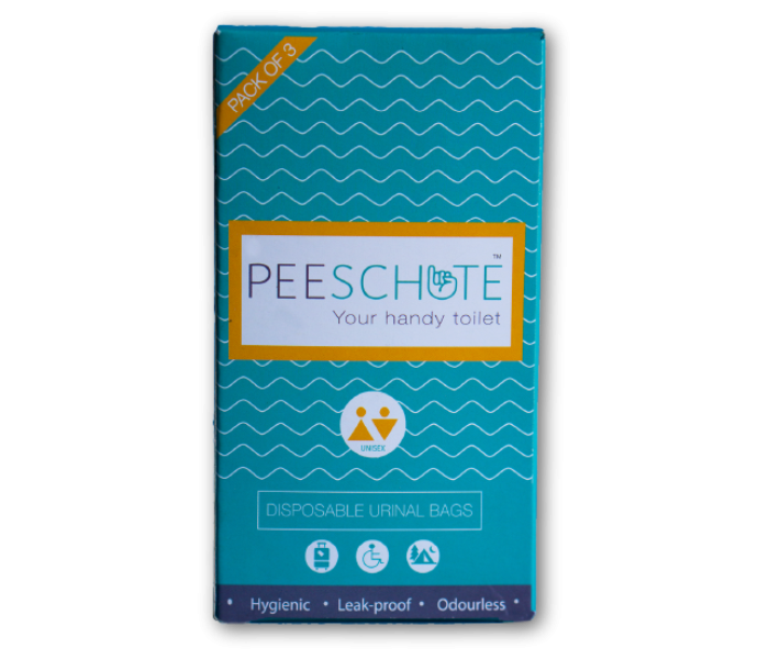 Peeschute Medi 3 Bags 800 ml Capacity Disposable Handy Urinal Bag - Zoom Image 2