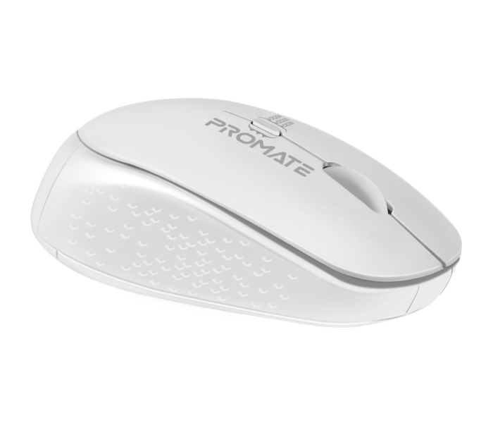 Promate Professional Precision Tracking Comfort Grip Wireless Mouse - White - Zoom Image 1