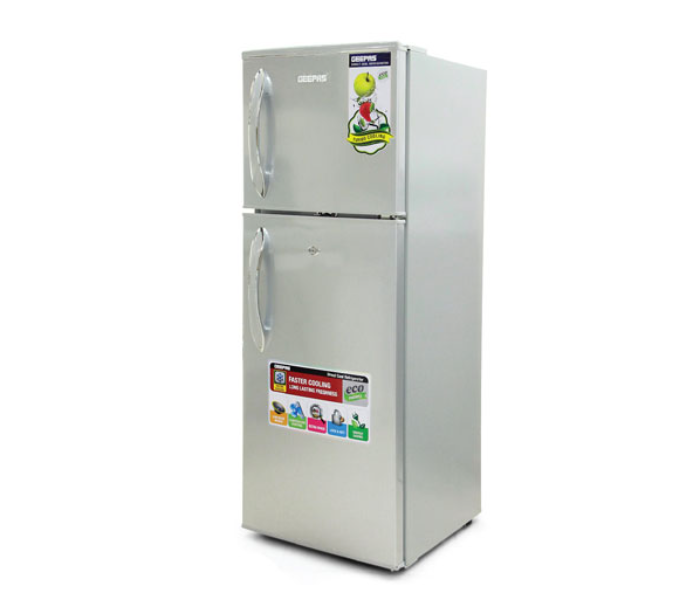 Geepas GRF1857WPN Direct Cool Refrigerator - Silver - Zoom Image