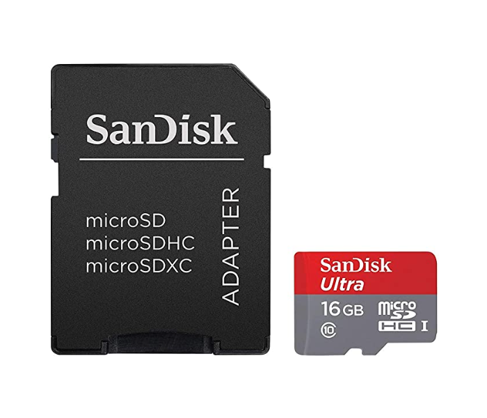 SanDisk SDSQUNC-016G-GN6MA Ultra 16GB Ultra Micro SDHC UHS-I Class 10 Card - Zoom Image 1