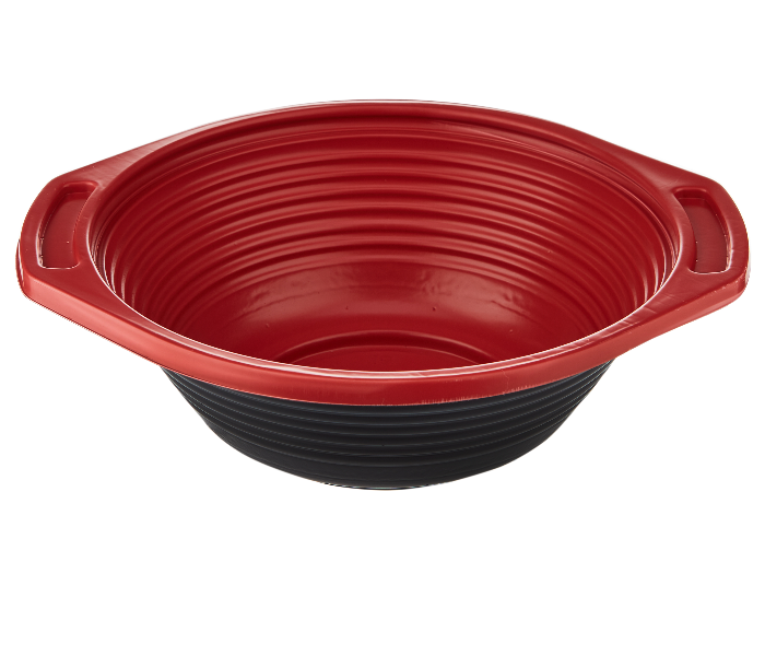 Hotpack HSMRBSB1000 5 Pieces 1000ml Red and Black Base Soup Bowls with Lids - Zoom Image 4