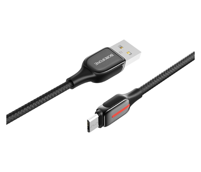 Hoco BU14 Heroic Charging Data Cable For Micro - Black - Zoom Image 2