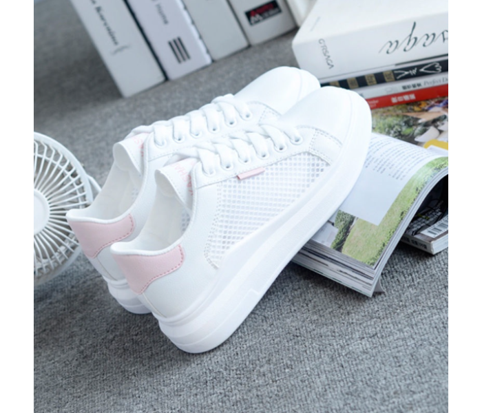 Sneakers Outdoor Casual Sports Shoes EU 41 for Women - White and Pink - Zoom Image 1