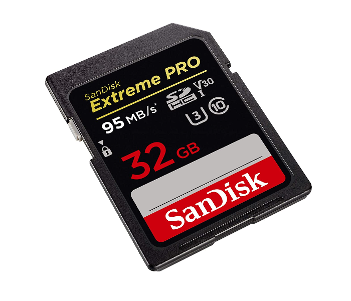 SanDisk SDSDXXG-032G-GN4IN Extreme Pro 32GB UHS-I SDHC Memory Card - Black - Zoom Image 2