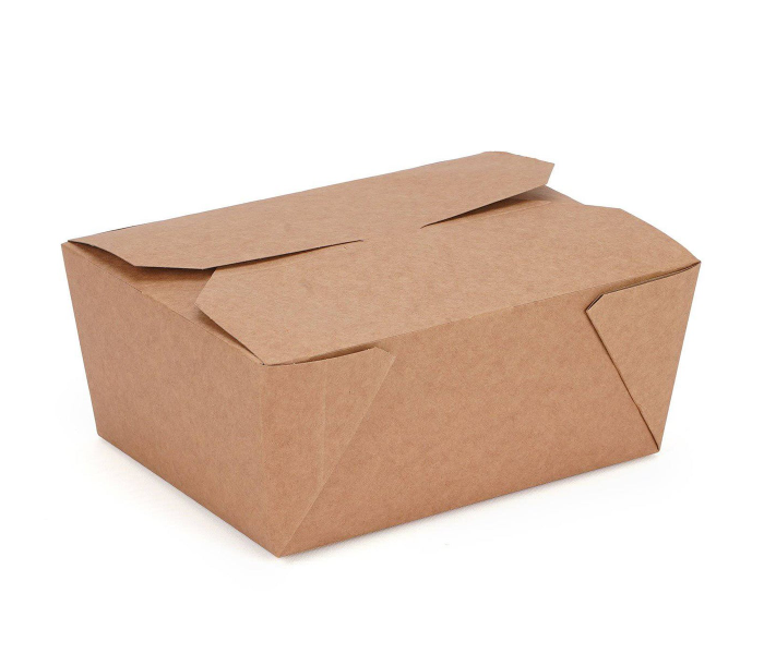 Hotpack HSMKTAB72X5 5 Pieces 72oz Kraft PE Take Away Box - Zoom Image 2