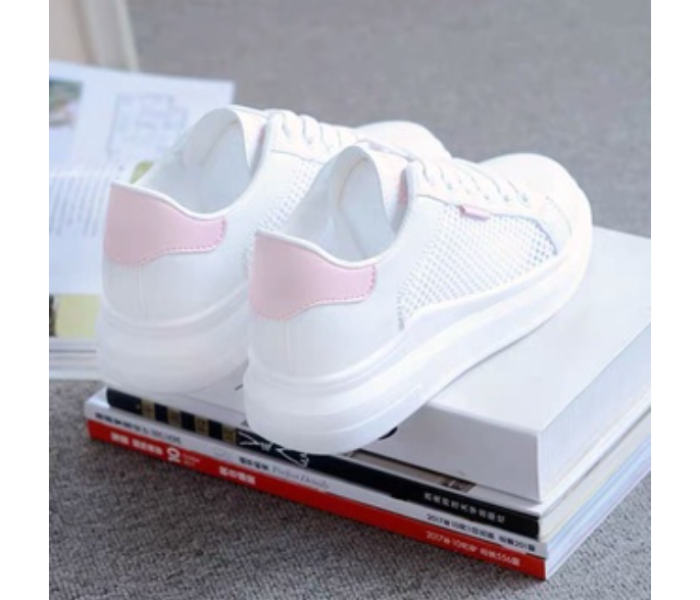 Sneakers Outdoor Casual Sports Shoes EU 37 for Women - White and Pink - Zoom Image 3